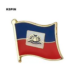 Флаг Гаити lapel pin Брошь Подвеска заколка Значки 1 шт KS-0073