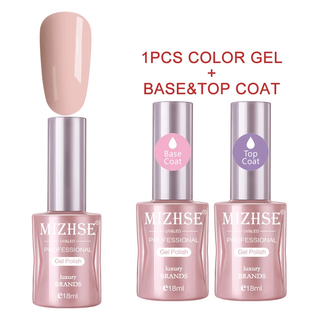 BBF001 MIZHSE Гель-лак для ногтей Esmaltes термолак для ногтей Светодиодная база для ногтей основа верхнее покрытие для ногти гель лак замочить от ногтей Гель-лак - Цвет: BBF001