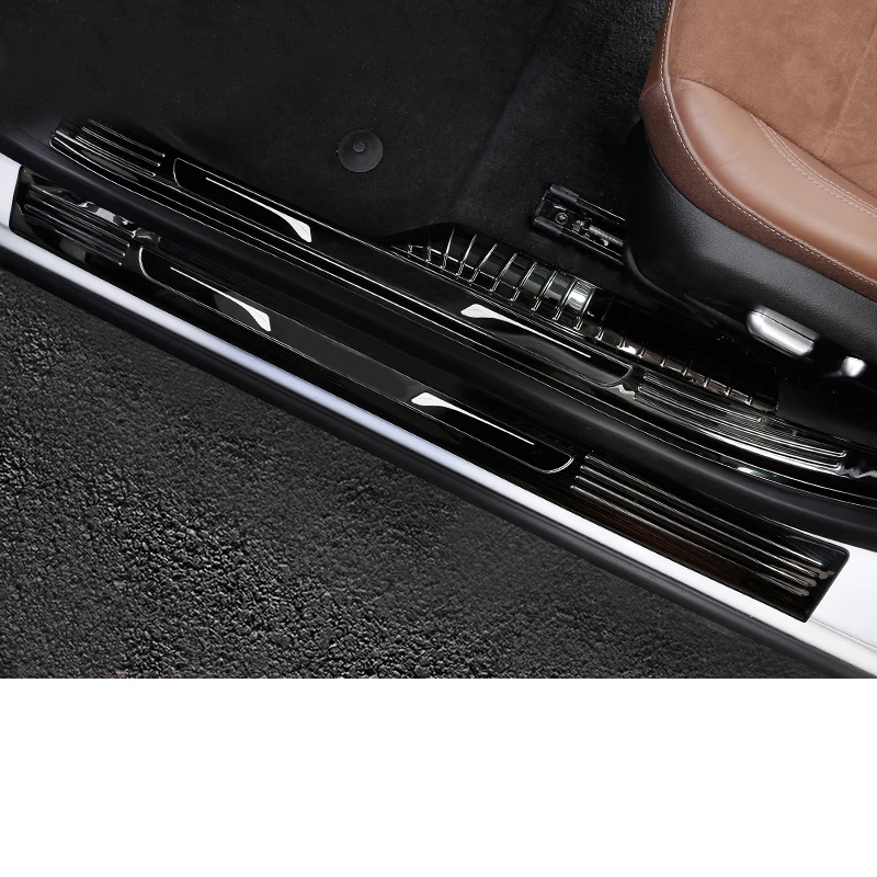 

Lsrtw2017 Stainless Steel Car Door Anti-scratch Sill Threshold Strip Trims for Buick Regal Opel Insignia 2018 2019 2020