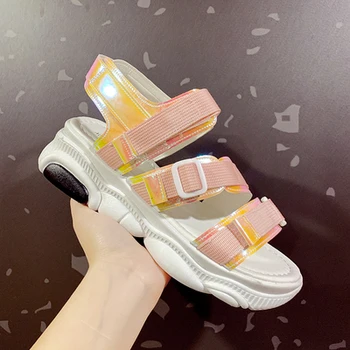 

summer new style fashion bow personality sandals female flat woven mixed with casual shoes Fish mouth sandals