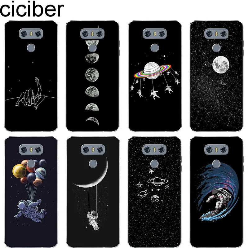 

ciciber Moon For LG V40 V35 V30 V20 G7 G6 G5 G4 THINQ Soft TPU Phone Cases Cover Clear For LG K8 K10 K4 K7 2017 2018 K9 K11 +