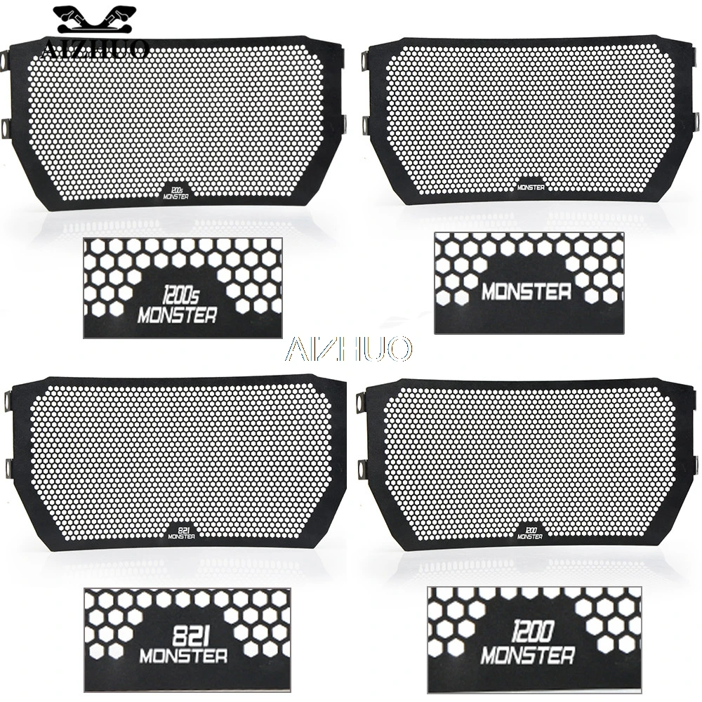 

For DUCATI MONSTER 821 1200 1200S 2014 2015 2016 Motorcycle Accessories Radiator Guard Grille Cover Grill Covers Protector