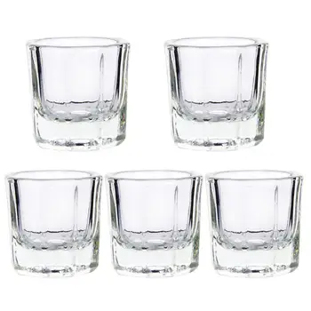 

5pc Pro Nail Art Crystal Glass Dish Bowl Cup Crystal Glass Dish Nail Art Tools Acrylic Nail Art Equipment Mini Bowl Cups Tool