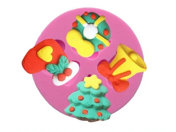 

100pcs DIY Fondant Silicone Mold Christmas Cake Decorating Tools Supplies Baking Fondant Tool