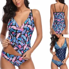 MUQGEW женский сексуальный бикини цельный цветочный принт бикини Купальники пуш-ап Мягкий Бразильский бикини#0107