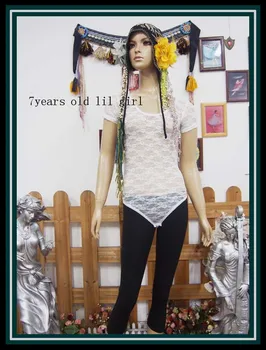 

Lace belly dance Connect the clothes of body DT40