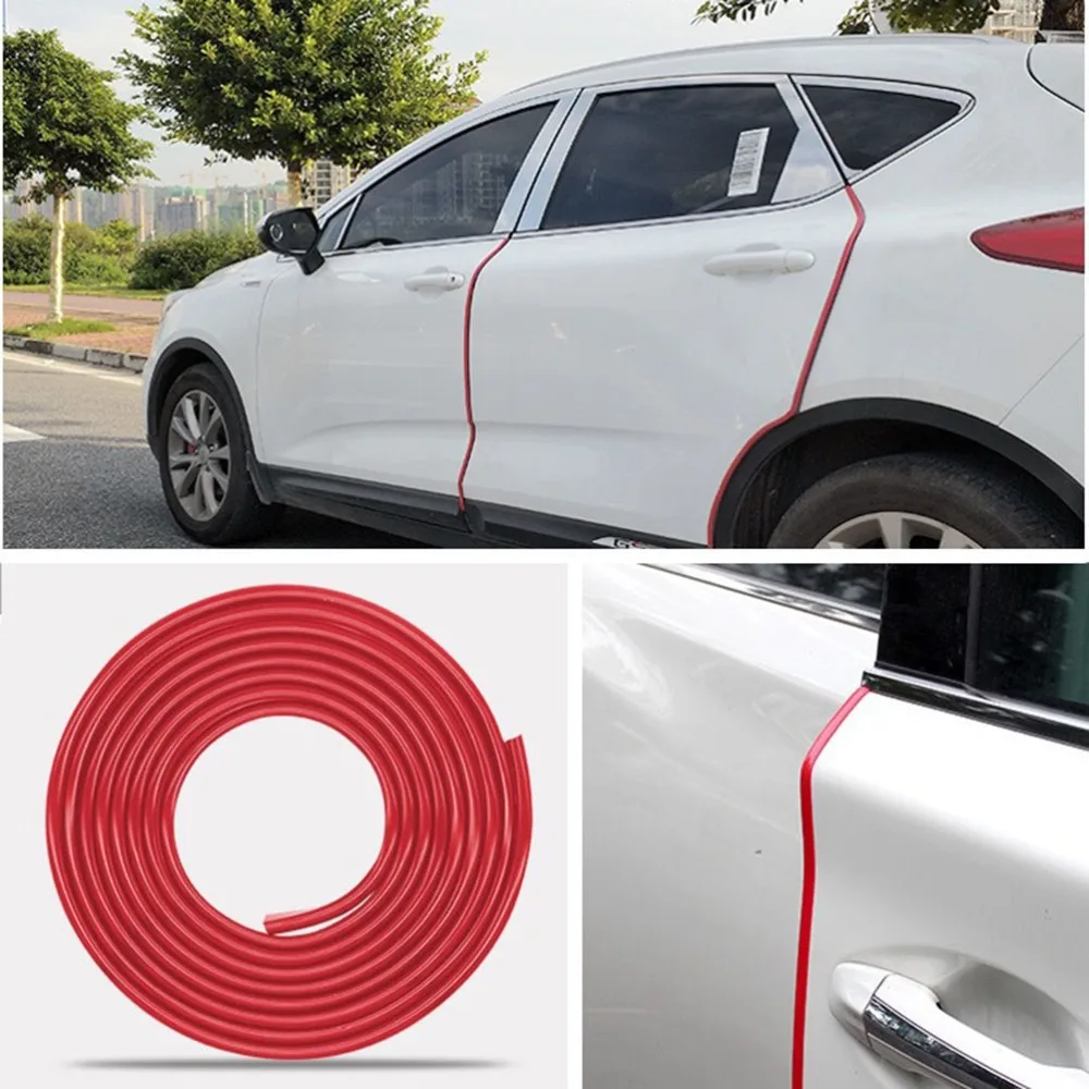 

5/8/10m Car Door Edge Guards Trim Molding Seling Strip Door Edge Protection Anti Scratch Rubber Seal Strip Decor Car Styling