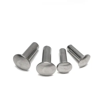 

30pcs M3 Flat round head Semi-hollow rivet Rounds heads rivets Hollows nail 304 stainless steel 12mm-24mm Length