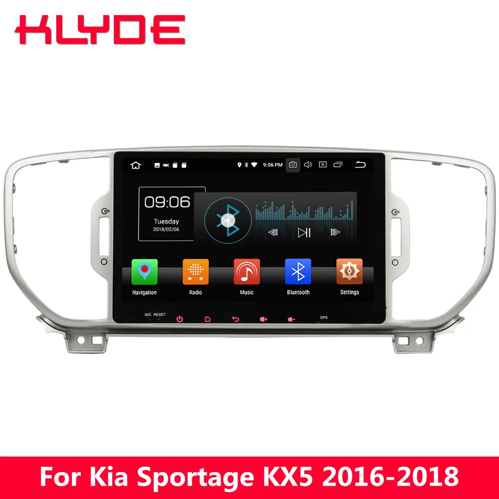 

KLYDE 9" IPS 4G Octa Core Android 8.0 4GB RAM 32GB ROM Car DVD Multimedia Player Radio GPS Navigation For Kia Sportage 2016 2017