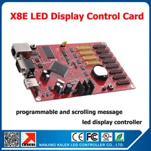 Kaler Китай производитель полноцветный светодиодный контроллер X8E ethernet+ usb+ последовательный вход контроллер резервного заряда с led-дисплеем led sign control card