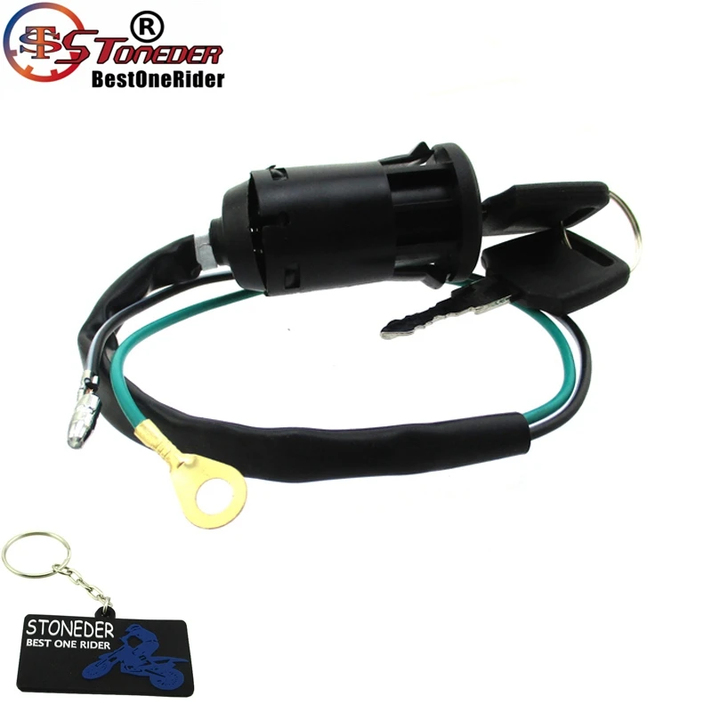 

STONEDER 2 Wire Ignition Key Switch For 2 Stroke 47cc 49cc Mini Dirt Pocket Bike ATV Quad Go Kart Moto