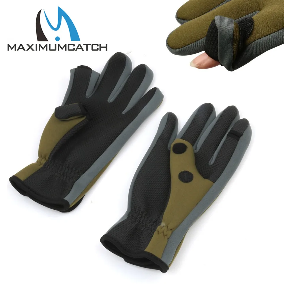 Maximumcatch Anti Slip font b Gloves b font Comfortable Fishing font b Gloves b font Outdoor