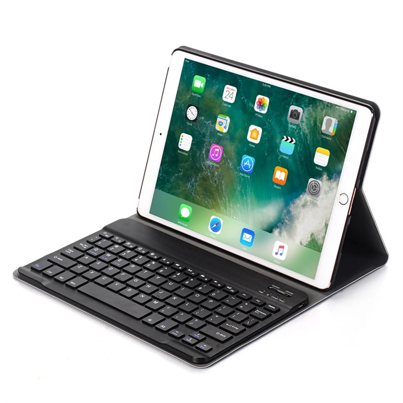 

For iPad Pro 10.5inch Case With Detachable Bluetooth Keyboard Slim Shell Smart Stand Cover With Wireless Keyboard For Apple A20