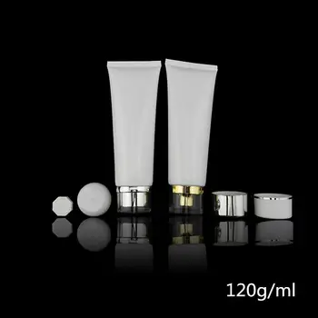 

free shipping 120ml/120g high-grade white cosmetics hoses,facial Cleanser/hand cream/skin-care products packing material