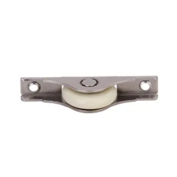 

6PCS White Doors Window Single Nylon Sliding Roller Pulley Wheel 62mm Length