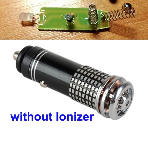 Очиститель воздуха 12 В Мини Авто Свежий Воздух Ионный Очиститель воздуха озоновый ионизатор очиститель - Название цвета: black not Ionizer