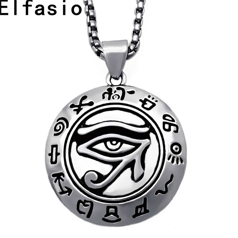 Men S Boy S Silver Pewter Pendant Egyptian Eye Of Ra Horus Udjat