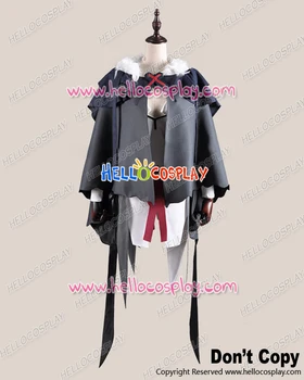 

Guilty Crown Cosplay Inori Yuzuriha White Battle Dress With Cape Costume H008