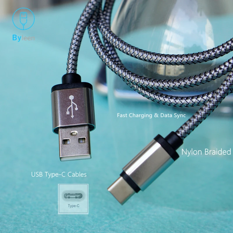 

Byleen Nylon Braided 0.25M/1M/2M Short USB Type C Line for Xiaomi Mi8 Quick Charging Cable for Huawei Honor 10 v10 v9 play 9 8