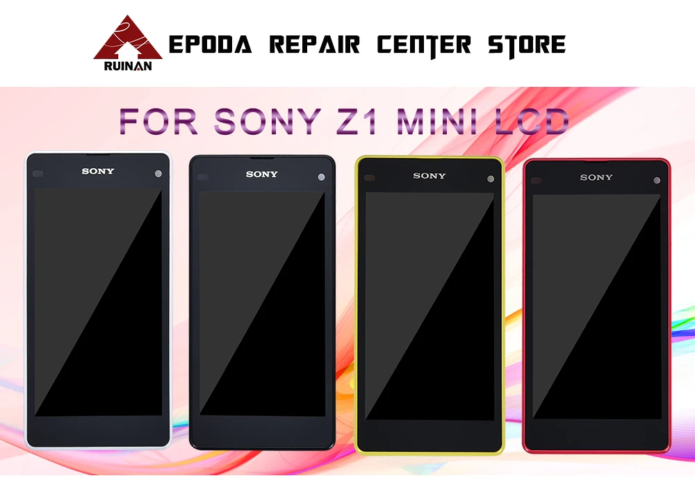 Сенсорный экран для sony Xperia Z1 Mini Compact D5503 M51w ЖК-дисплей дигитайзер сенсор стеклянная панель в сборе с рамкой