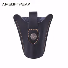 Тактический Чехол для рогатки, кожаный чехол для охоты, стрельбы, катапульта, чехол со стальными шариками, сумка на ремне, Портативная сумка с патронами, военные чехлы