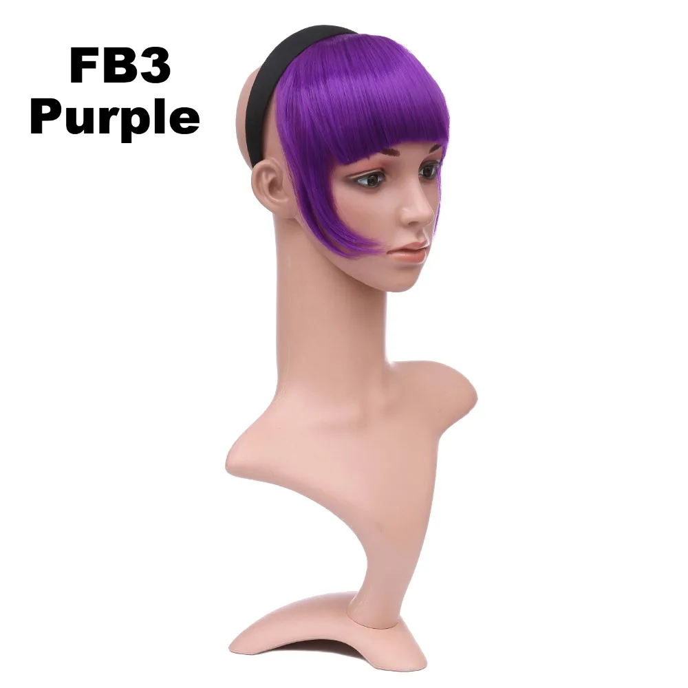 Girlshow 6pcs Lot Front Synthetic Hair Bang Short Fringe With