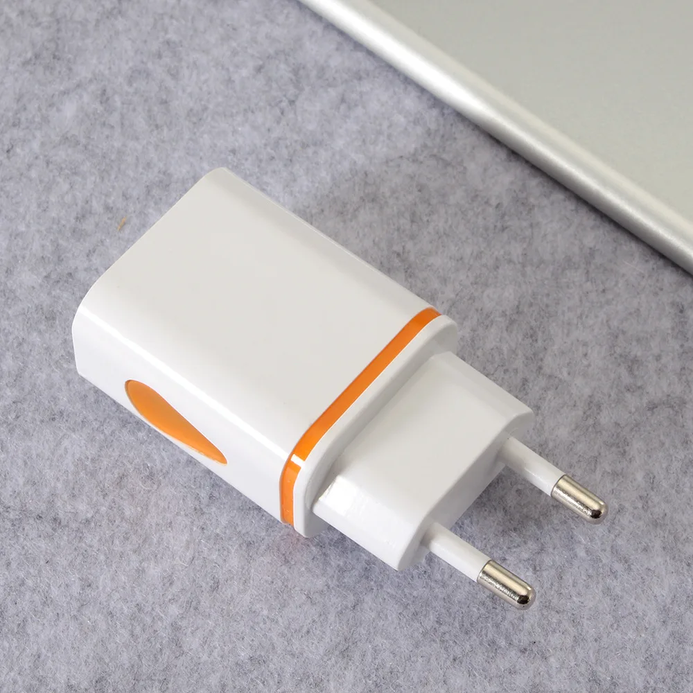 2USB двойной USB светодиодный светильник зарядное устройство смартфон Универсальный мобильный телефон зарядное устройство для путешествий зарядная головка