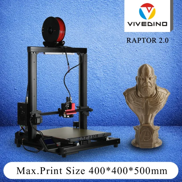Special Price VIVEDINO Raptor 2.0 3D printers easy assemble printing flexible filament updated large build size Special Price VIVEDINO Raptor 2.0 3D printers easy assemble printing flexible filament updated large build size