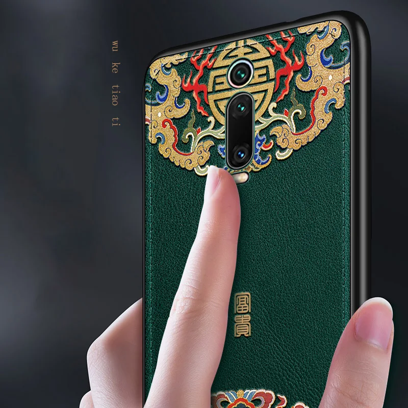 Задняя крышка из тисненой кожи для Xiaomi redmi k20/redmi k20 pro/Xiaomi Mi 9T Pro специальный чехол в