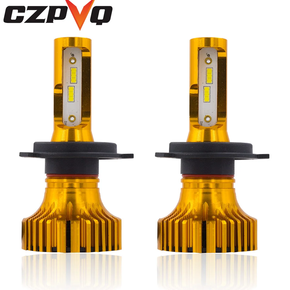 CZPVQ H4 H7 H11 светодиодные лампы 9005 9006 H8 H9 CSP Автомобильные фары 50 Вт 8400LM