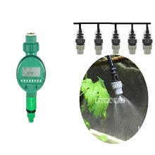 New Water Irrigation Timer control Sprinkler Watering Kit Timed Outdoor Garden Automatic Drip Irrigation Micro Spray Cooling Set