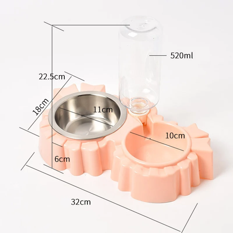Автоматическая кормушка для собак кошек, двойная миска для питья собак, для питья кошек, большая емкость для питья домашних животных, диспенсер