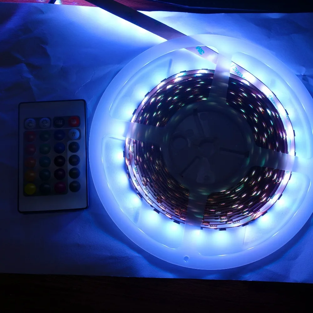 5 м DC5V 300 светодиодов 60 светодиодов/м неводонепроницаемая полоса с USB RGB мини