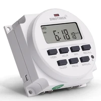 12/24 Format 12V DC Timer Switch 7 Days 24hr Programmable Time Relay Clock Controller Panel Mounted with Countdown OFF Function 2
