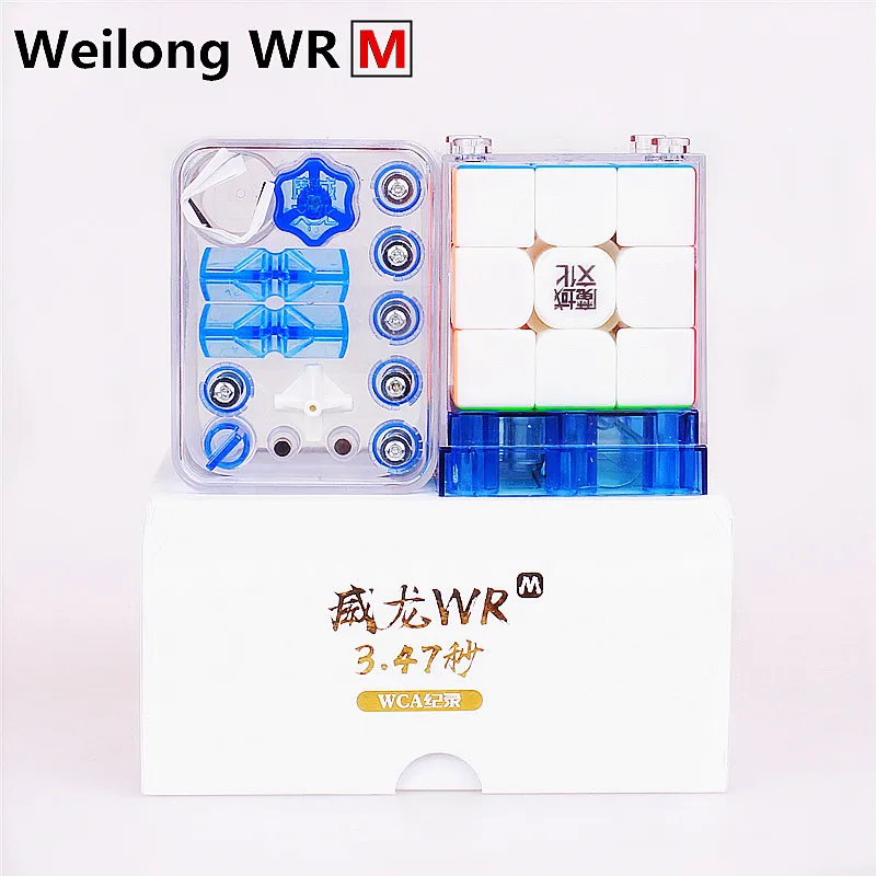 MoYu Weilong WR M 3x3x3 Магнитный магический куб без наклеек, профессиональная головоломка, магниты, скоростной куб, игрушки для детей