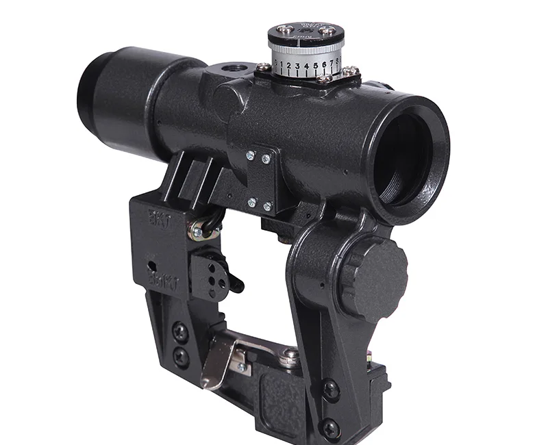 Sniper SVD 1x 30 Red Illuminated Hunting Riflescope Glass Reticle Tactical Optics Sights Shooting AK Rifle hunting shooting - Цвет: Черный