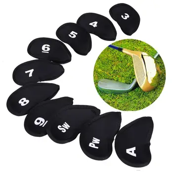 

Mounchain 10PCS Golf Club Iron Head Covers Protector Golf Accessories
