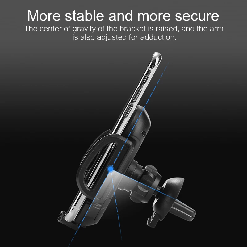 

Car Wireless Charger for IPhone X Samsung Automatic Phone Holder Fast Wirless Station 360 Degree Rotation Charging Mount Bracket