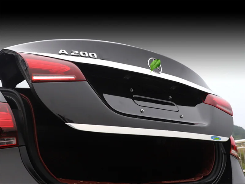 Для Mercedes Benz A класс A180 A200 ремонт задний бампер багажник заднего бампера хвостовой багажник хромированной отделкой стайлинга автомобилей