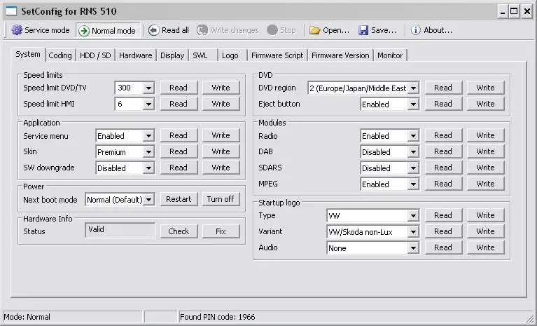 Normal Mode - System