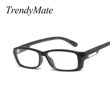 TrendyMate квадратные винтажные Ретро очки в бамбуковой оправе мужские и женские оптические очки с деревянными дужками рамка с прозрачными линзами 1423 T