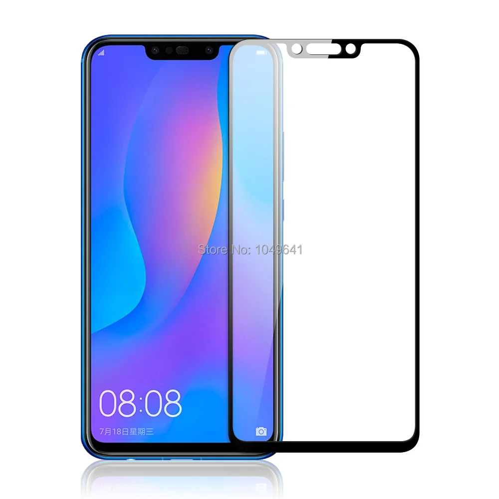 KHW1933_7_Full Screen Cover Tempered Glass For Huawei P Smart Plus 6.3 inch Screen Protector Protective Film For Huawei Nova 3i