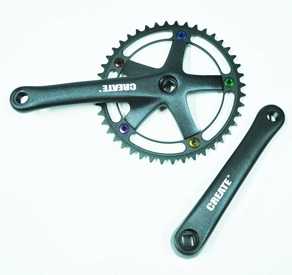 Crea viti per anodo 44T 170MM in lega di alluminio guarnitura per bici da  strada guarnitura pieghevole per bicicletta a ingranaggi fissi|Bicycle  Crank \u0026 Chainwheel| - AliExpress