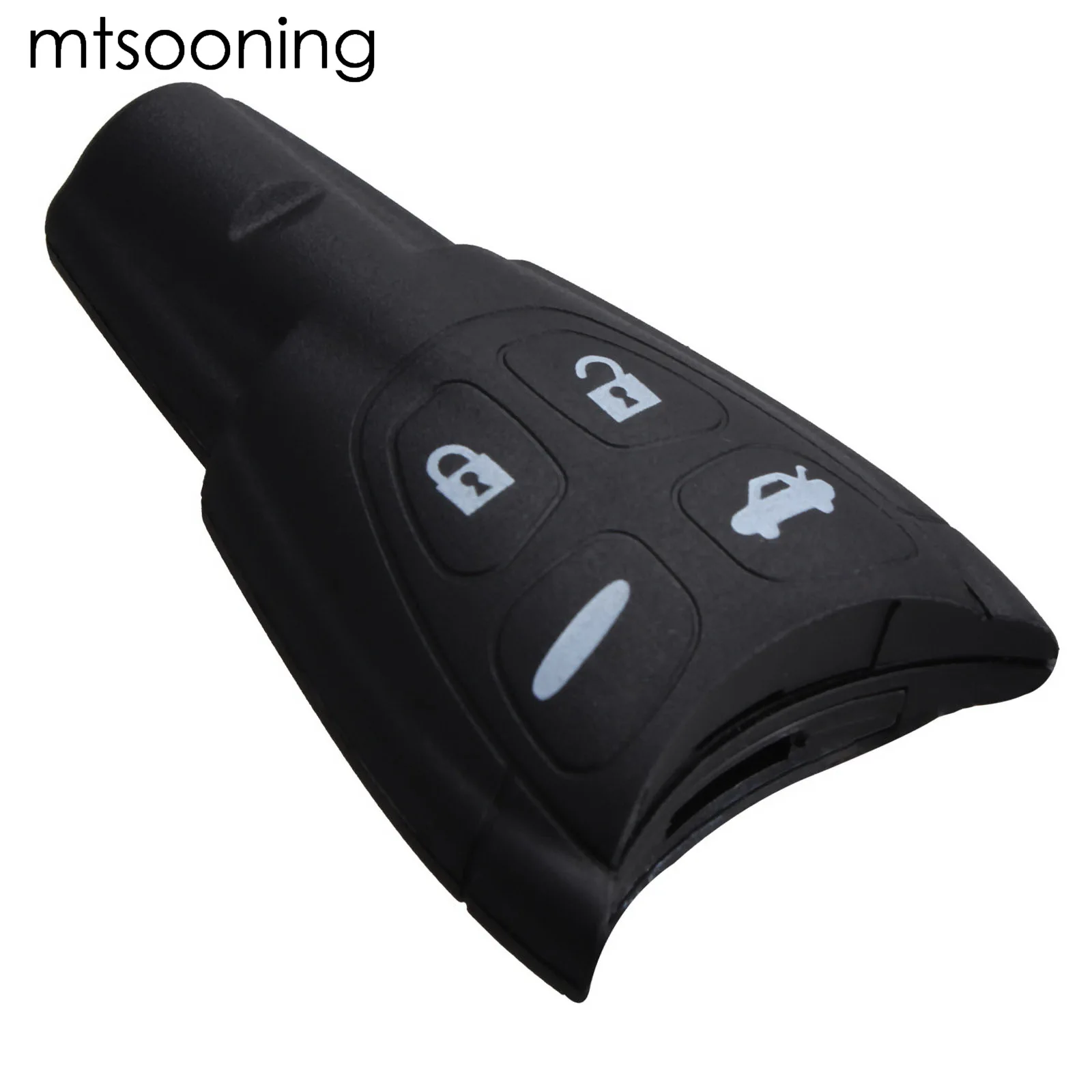 

mtsooning Replacement Car Key Shell For Saab 4 Buttons Keyless Entry Car Remote Smart Key Fob Case Cover For Saab 9-3 9-5 93 95