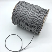 0,5 мм 0,8 мм 1 мм 1,5 мм 2 мм серый вощеный хлопковый шнур вощеная нить веревка шнур ремешок Ожерелье Веревка для изготовления ювелирных изделий