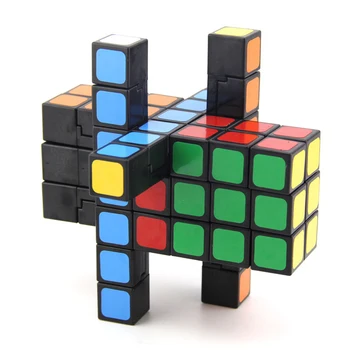 

WitEden Unequal 3x3x7 Camouflage Magic Cube Professional Speed Puzzle 337 Cube Educational Toys for Children cubo magico