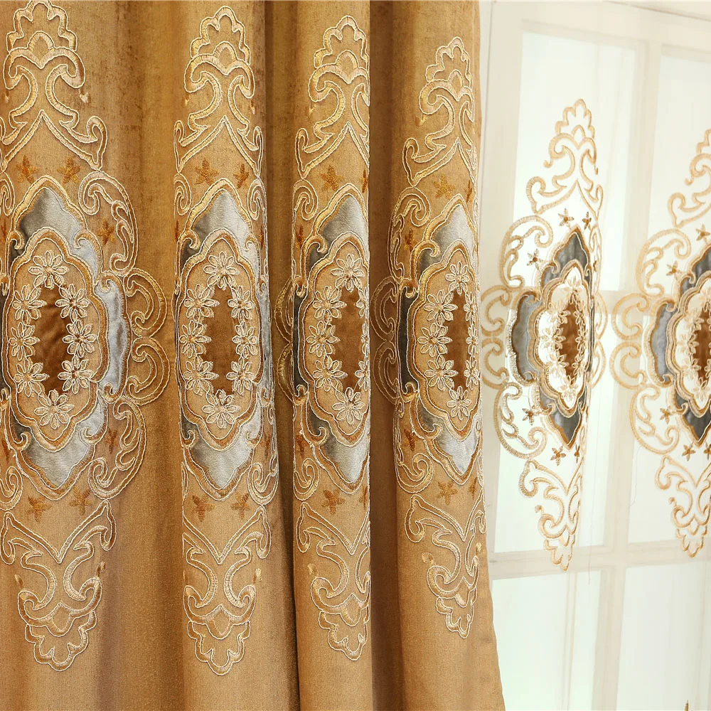 

Slow Soul European Curtains Luxury For Living Room Pink Coffee Blue Purplecurtains Bedroom Window Curtain Drapes Velvet Kitchen