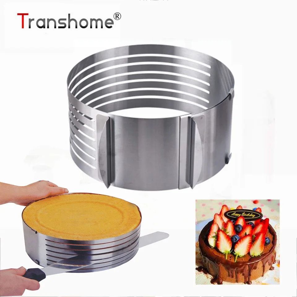 Переносное регулируемое кольцо для торта из нержавеющей стали, выдвижная подставка для мусса, подставка для торта, 3D DIY, формы для выпечки, круглая форма, кухонные инструменты для выпечки торта