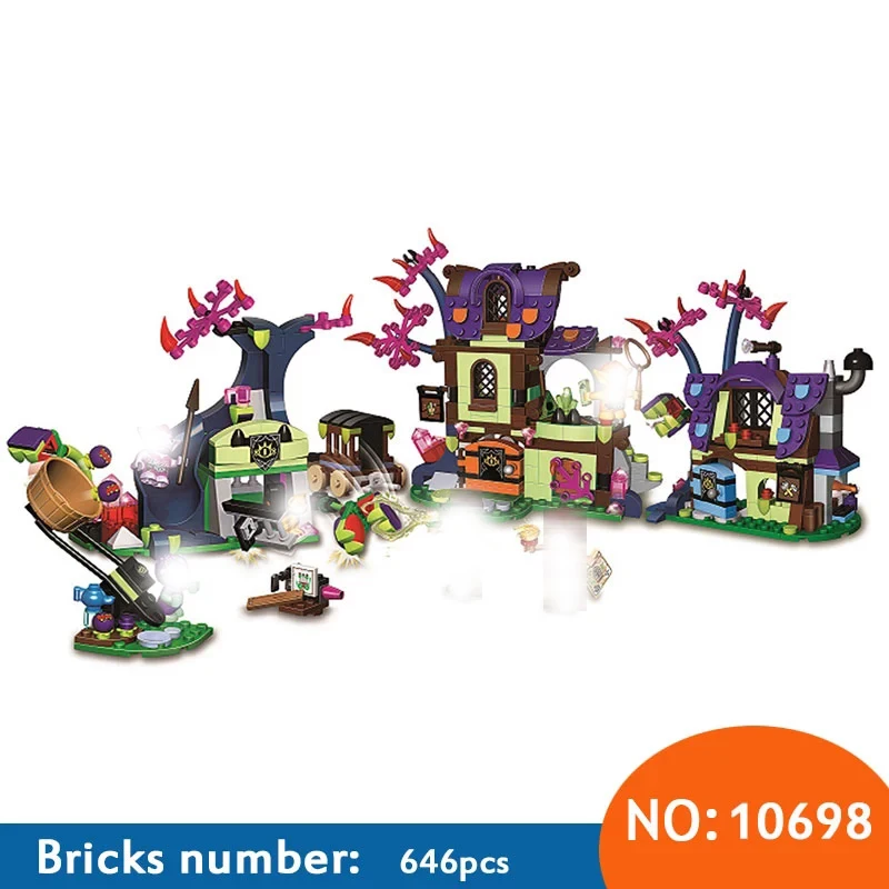 

10698 Elves Magic Rescue from the Goblin Village Building Blocks kids Bricks toys Christmas Gift Compatible With 41185 for Girls