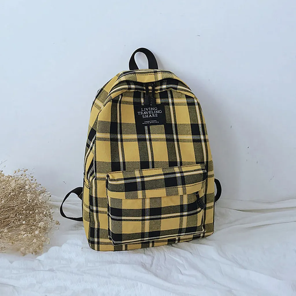 Унисекс плед каваны женский дорожный рюкзак для ноутбука школьные сумки для книг Feminina школьный повседневный рюкзак женская сумка Rugzak